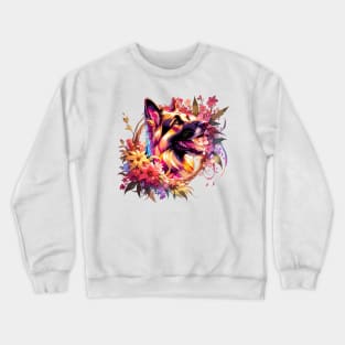 German Shepherd Dog Captures Heart on Mothers Day - Ideal Dog Mom Gift Crewneck Sweatshirt